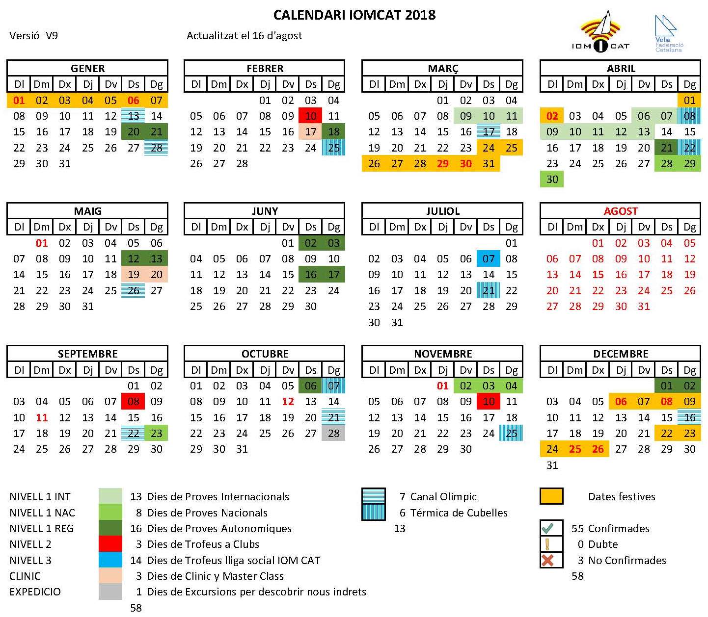 Calendari IOMCAT 2018 20180816 Página 1